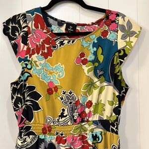 Lively Floral Colorful Dress